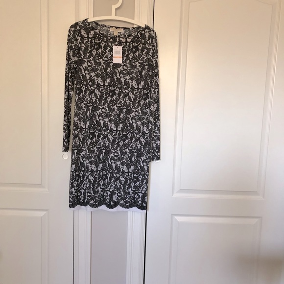 MICHAEL KORS NWT l/s lace pattern dress. Size Sm. - Picture 6 of 10